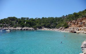 Luxury Villas Ibiza - Swimming in Cala Crystal Water