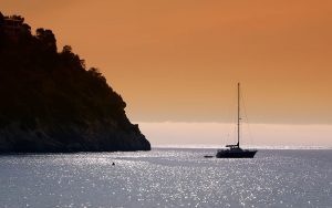 Views from Ibiza, Mediterranean island in Spain